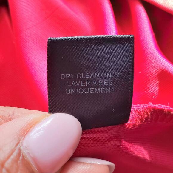 Anthropology Greylin Red Sleeveless V Neck Lace Dress L - Picture 9 of 10